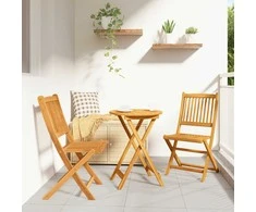 Lauko baldų komplektas Sodo Bistro Rinkinys 3 pcs Ruda Kietos akacijos mediena