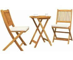 Lauko baldų komplektas Sodo Bistro Rinkinys 3 pcs Ruda Kietos akacijos mediena