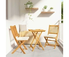 Lauko baldų komplektas Sodo Bistro Rinkinys 3 pcs Ruda Kietos akacijos mediena