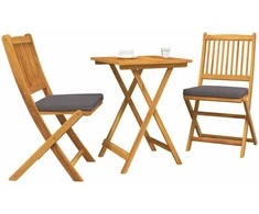 Lauko baldų komplektas Sodo Bistro Rinkinys 3 pcs Ruda Kietos akacijos mediena