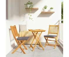 Lauko baldų komplektas Sodo Bistro Rinkinys 3 pcs Ruda Kietos akacijos mediena