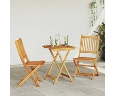 Lauko baldų komplektas Sodo Bistro Rinkinys 3 pcs Ruda Kietos akacijos mediena