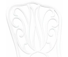 Lauko baldų komplektas Sodo Bistro Rinkinys 3 pcs Balta Aliuminis