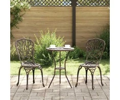 Lauko baldų komplektas Sodo Bistro Rinkinys 3 pcs Bronzinė Aliuminis