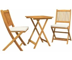 Lauko baldų komplektas Sodo Bistro Rinkinys 3 pcs Ruda Kietos akacijos mediena