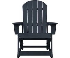 Adirondack sūpynės kėdės 2 vnt. Jūrinė mėlyna HDPE