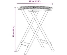 Bistro baldų komplektas, 3 dalių, smėlio, PP ir mediena