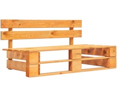 Lauko baldų komplektas Poilsio komplektas iš palečių su pagalvėlėmis, 6 dalių, pušis