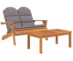 Lauko baldų komplektas Sodo adirondack komplektas, 5 dalių, akacijos medienos masyvas