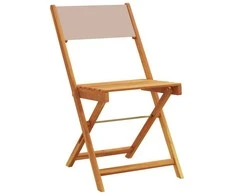 Lauko baldų komplektas Sodo komplektas, 5 dalių, taupe, audinys ir mediena