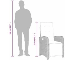 Sofa Sodo komplektas su pagalvėlėmis, 9 dalių, smėlio, poliratanas