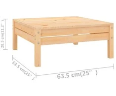 Lauko baldų komplektas Sodo poilsio baldų komplektas, 8 dalių, pušies masyvas