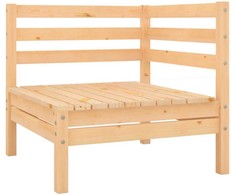 Lauko baldų komplektas Sodo poilsio komplektas, 9 dalių, pušies medienos masyvas