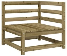 Lauko baldų komplektas Sodo sofos komplektas, 7 dalių, impregnuota pušis