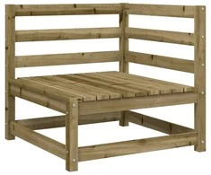 Lauko baldų komplektas Sodo sofos komplektas, 4 dalių, impregnuota pušis