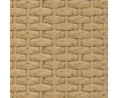Sodo Sofų Rinkinys 2 pcs Natūrali Poli Rattan Plienas