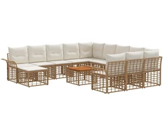 Lauko baldų komplektas Sodo Sofų Rinkinys 6 pcs poliratanas