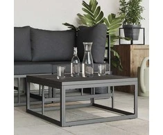Lauko Baldai Juoda 70 x 70 x 32 cm metalas