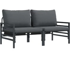 Lauko Baldai 2 Vienetas Antracitas 80 x 80 x 71 cm Plienas