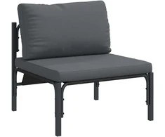 Lauko Baldai su pagalve Antracitas 80 x 80 x 71 cm Plienas