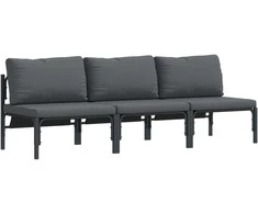 Lauko Baldai 3 Vienetas Antracitas 80 x 80 x 71 cm Plienas