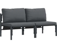 Lauko Baldai 2 Vienetas Antracitas 80 x 80 x 71 cm Plienas