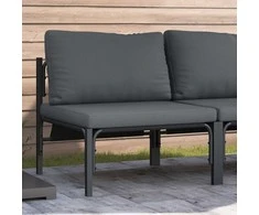 Lauko Baldai su pagalve Antracitas 80 x 80 x 71 cm Plienas
