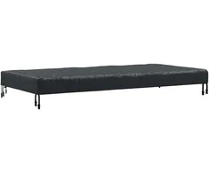 Stalo uždengimas 182 x 102 x 15 cm audinys Stačiakampio Juoda