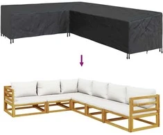 Baldų uždangalas Juodas 355 x 275 x 80 cm 420D Oksfordo audinys