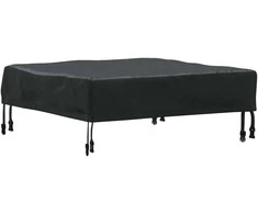 Stalo uždengimas Paprastas Juoda 62 x 62 x 15 cm audinys