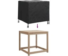 Baldų uždangalas Juodas 82 x 82 x 65 cm 210D Oksfordo audinys
