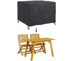 Baldų uždangalas Paprastas Juoda 113 x 113 x 73 cm 210D