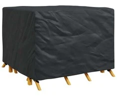 Baldų uždangalas Juoda 125 x 125 x 74 cm 420D Oksfordo audinys