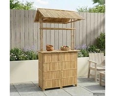 Lauko baro stalas Natūrali 115 x 95 x 214 cm Bambukas