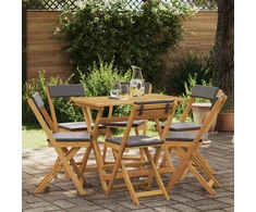 Lauko bistro kėdės 6 pcs Tamsiai pilka 40 x 53 x 80 cm