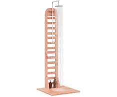 Lauko dušas 223 cm Kietosios maumedžio ir nerūdijančio plieno
