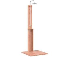 Lauko dušas 206 cm Kietosios maumedžio ir nerūdijančio plieno