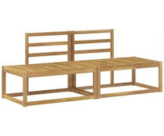 Lauko galinė sofa 2 Vienetas Balta 182,5 x 63 x 73 cm