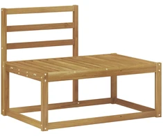 Lauko galinė sofa Balta 91 x 63 x 73 cm Kietos akacijos mediena