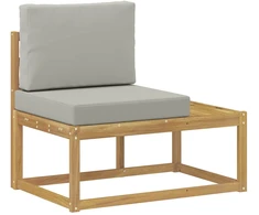 Lauko galinė sofa Balta 91 x 63 x 73 cm Kietos akacijos mediena