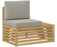 Lauko galinė sofa Kietos akacijos mediena Balta