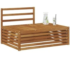 Lauko galinė sofa Natūrali 115 x 83 x 73 cm