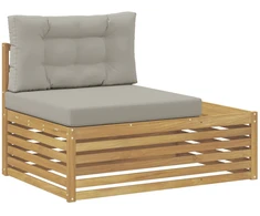 Lauko galinė sofa su pagalve Balta 115 x 83 x 73 cm