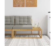 Lauko galinė sofa su pagalve Balta 115 x 83 x 73 cm Poliesteris