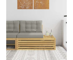 Lauko galinė sofa su pagalve Balta 115 x 83 x 73 cm