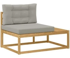Lauko galinė sofa su pagalve Balta 115 x 83 x 73 cm Poliesteris