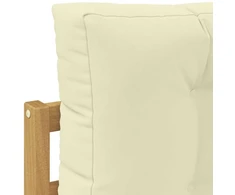 Lauko galinė sofa su pagalve Balta 115 x 83 x 73 cm Poliesteris