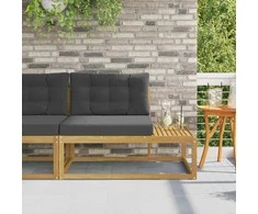 Lauko galinė sofa su pagalve Balta 115 x 83 x 73 cm Poliesteris