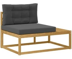 Lauko galinė sofa su pagalve Balta 115 x 83 x 73 cm Poliesteris