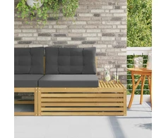Lauko galinė sofa su pagalve Balta 115 x 83 x 73 cm